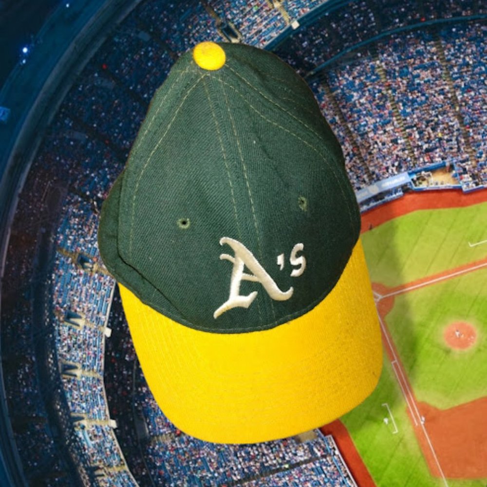 Child's Oakland A's Hat Fabric Back
